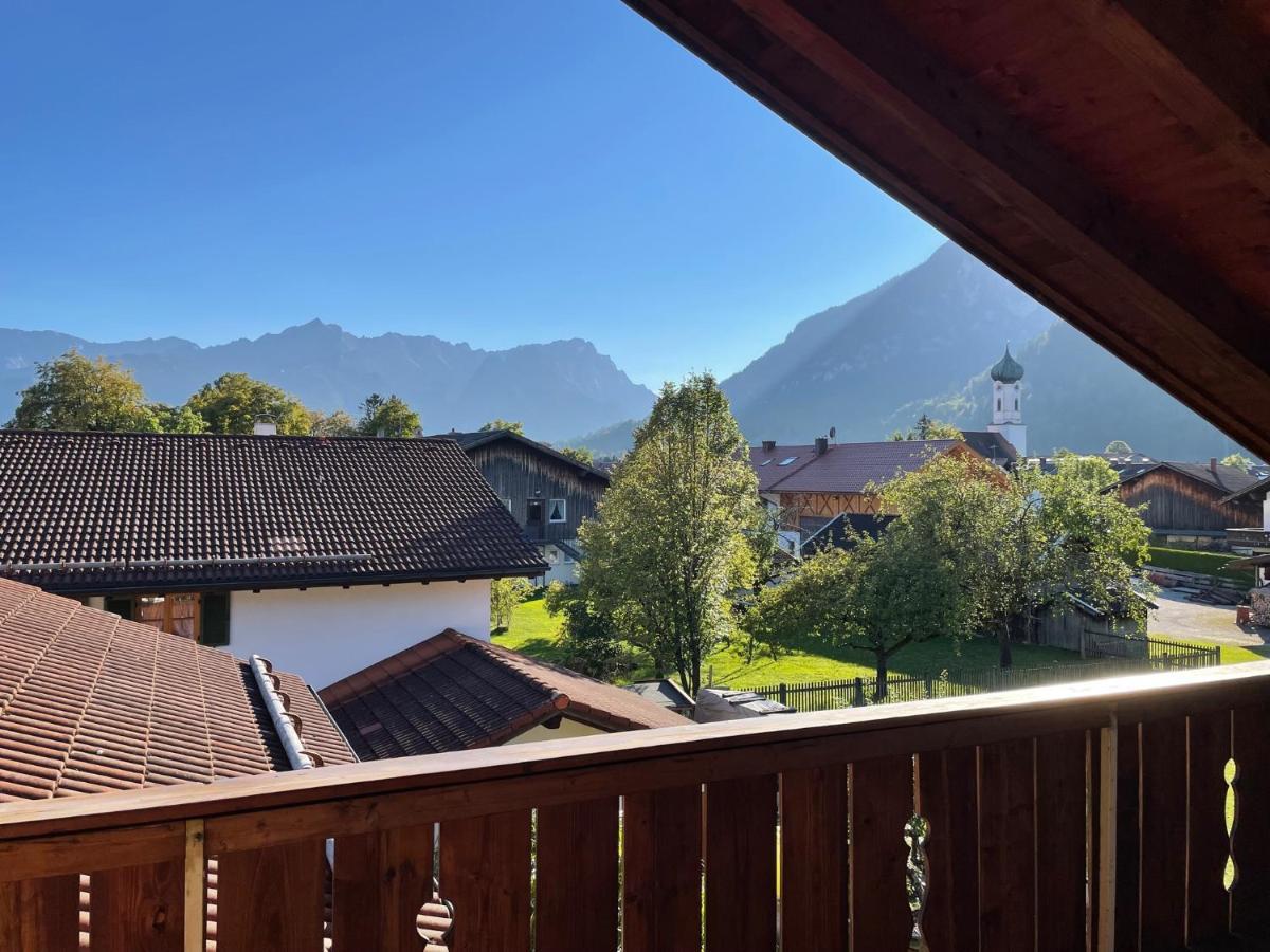 Dachgeschosswohnung Mit Traumhaftem Zugspitzblick Bei Garmisch Farchant Exteriér fotografie